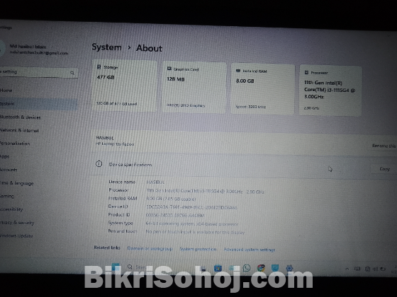 Hp corei3 11gen